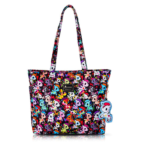 Tokidoki Canvas Bag with Unicorno Keychain Series-Colorful Unicorno