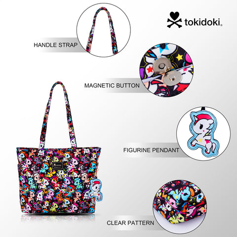 Tokidoki Canvas Bag with Unicorno Keychain