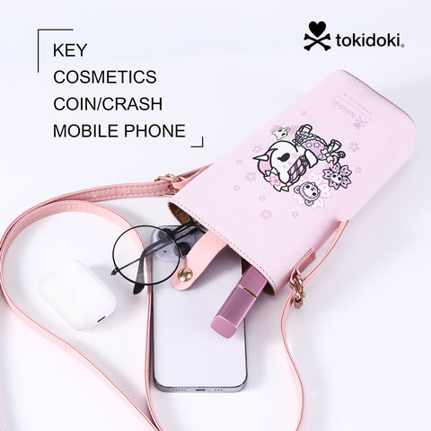Tokidoki Leather Phone Bag Series-Pink Unicorno