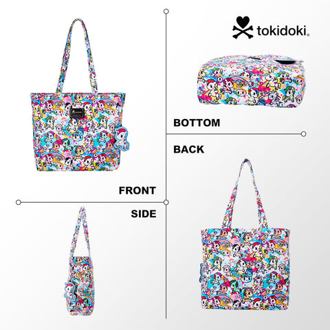 Tokidoki Canvas Bag with Unicorno Keychain Series-Rainbow Unicorno