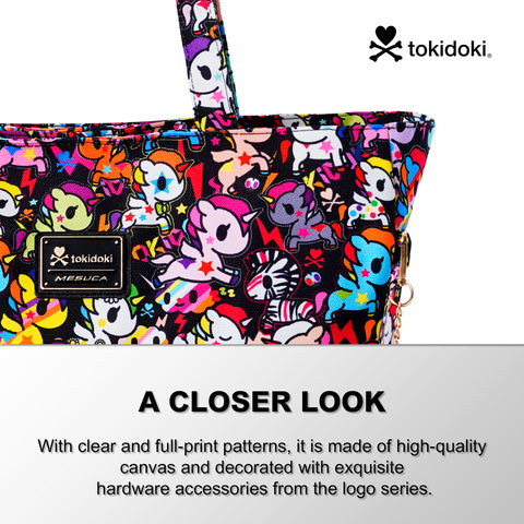 Tokidoki Canvas Bag with Unicorno Keychain