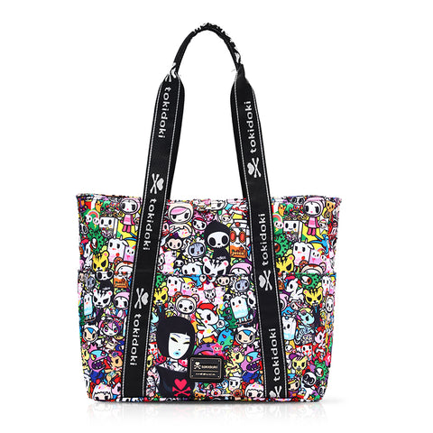 Tokidoki Foldable Tote Bag With Keychain Series-Tokidoki Signature