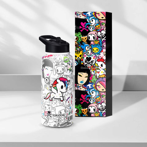 Tokidoki Water Bottle 32oz with Leak Proof Flip-E