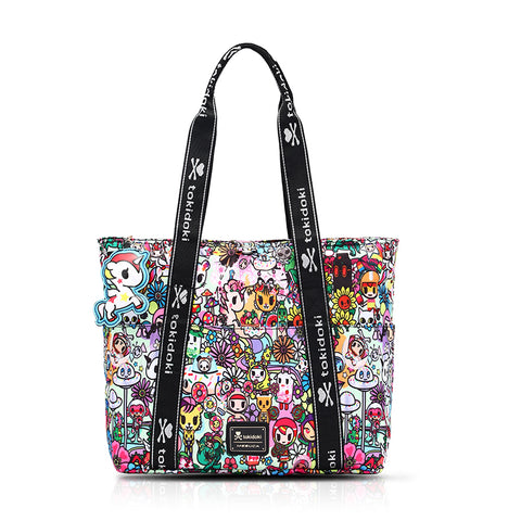 Tokidoki Foldable Tote Bag With Keychain Series-Flower Power