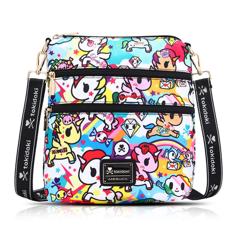 Tokidoki Crossbody Bag With Unicorno Keychain Series-Rainbow Unicorno