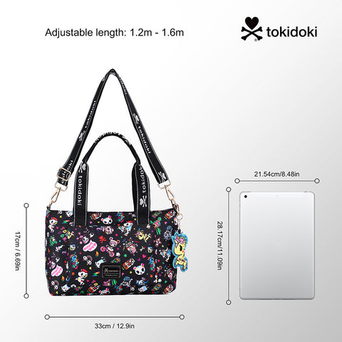 Tokidoki Large Tote Bag with Keychain Series-Denim Daze