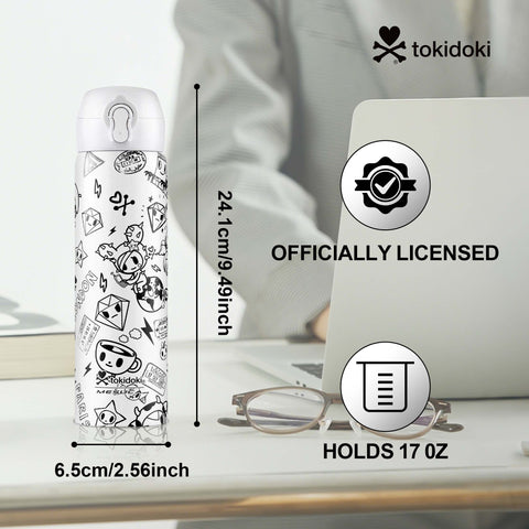 Tokidoki 17oz Insulated Water Bottle Stainless Steel -H