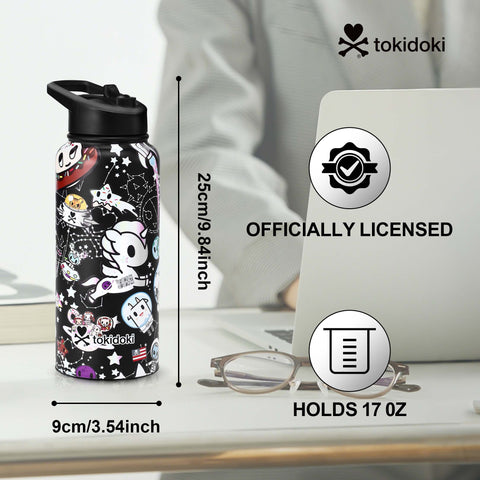 Tokidoki Water Bottle 32oz with Leak Proof Flip-B