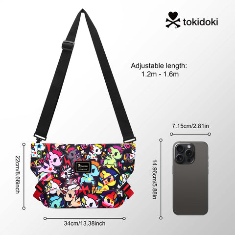 Tokidoki Messenger Bag with Adjustable Strap-B