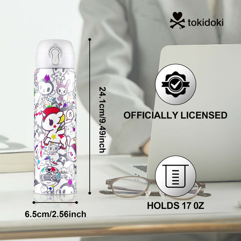 Tokidoki 17oz Insulated Water Bottle Stainless Steel -G