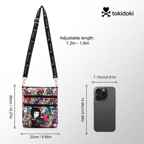 Tokidoki Crossbody Bag With Unicorno Keychain Series-Tokidoki Signature