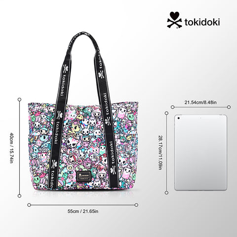 Tokidoki Foldable Tote Bag With Keychain Series-Kawaii Pastel