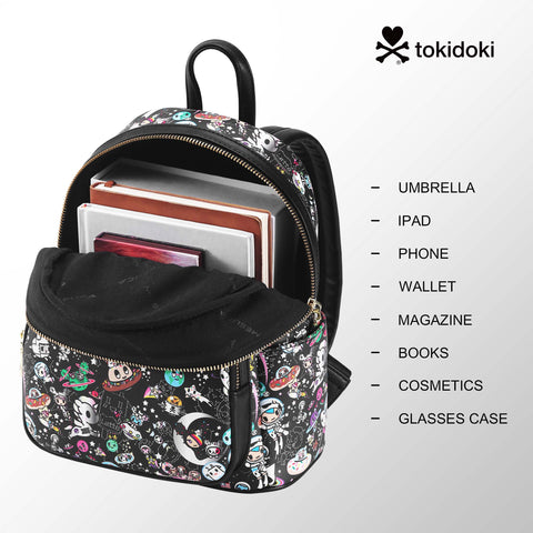 Tokidoki PU Leather Backpack Black