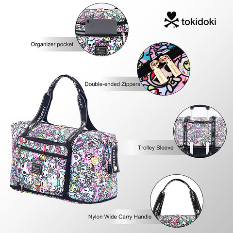 Tokidoki Travel Duffel Bag Can Extensible Series-Kawaii Pastel