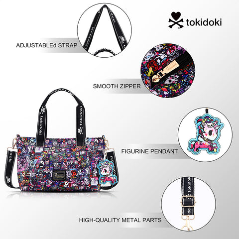 Tokidoki Large Tote Bag with Keychain Series-Midnight Metropolis