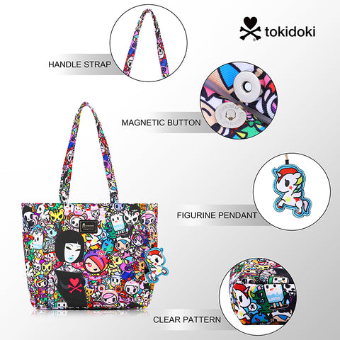 Tokidoki Canvas Bag with Unicorno Keychain  Series-Tokidoki Signature