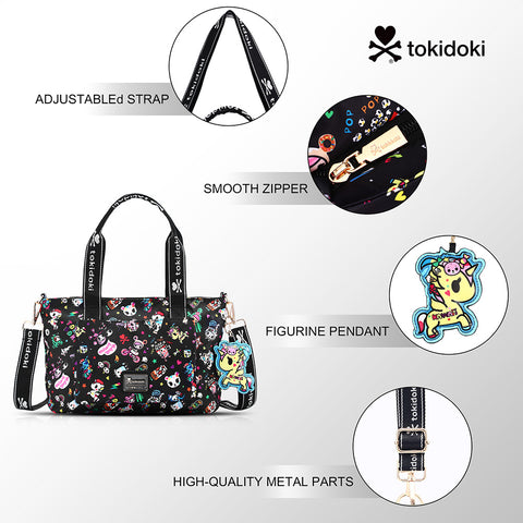 Tokidoki Large Tote Bag with Keychain Series-Denim Daze