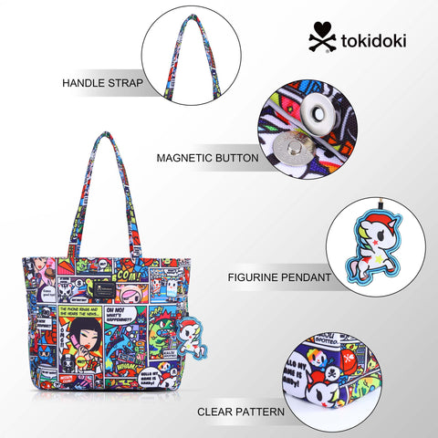 Tokidoki Canvas Bag with Unicorno Keychain  Series-Super Adios