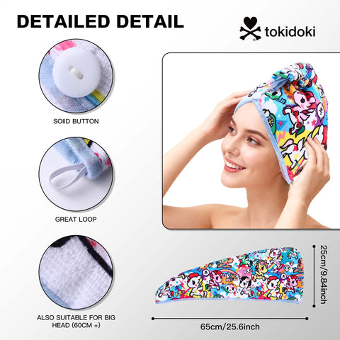 Tokidoki Microfiber Hair Towel-C