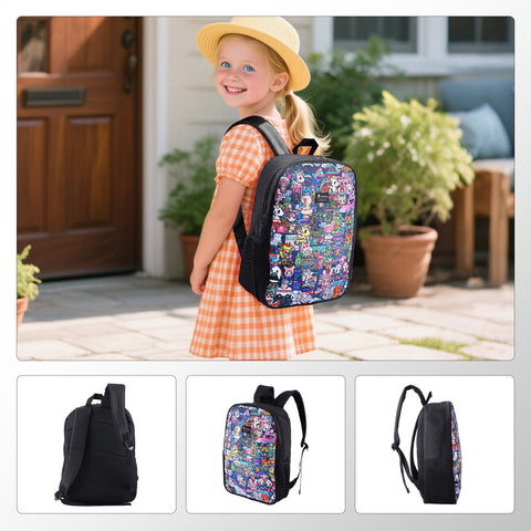 Tokidoki Backpack Set with Lunch Bag Pencil Case Series-Midnight Metropolis