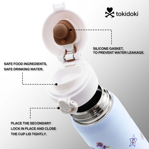 Tokidoki 17oz Insulated Water Bottle Stainless Steel -D