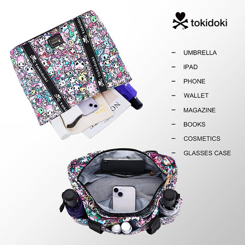 Tokidoki Foldable Tote Bag With Keychain Series-Kawaii Pastel