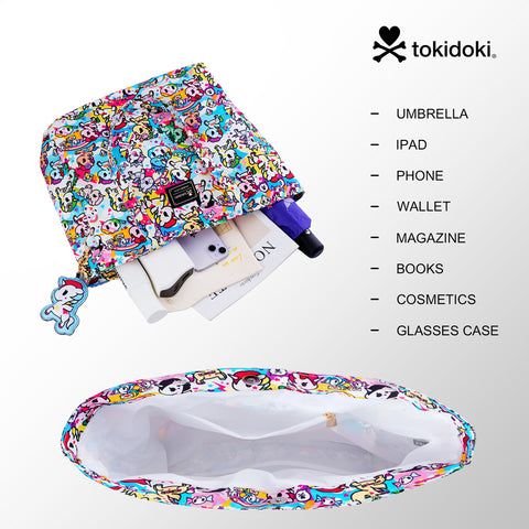 Tokidoki Canvas Bag with Unicorno Keychain  Series-Rainbow Unicorno