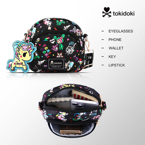 Tokidoki Small Phone Crossbody Bag with Unicorno Keychain Series-Denim Daze