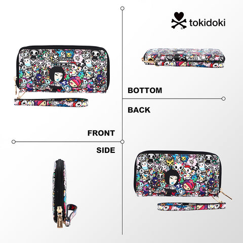 Tokidoki PU Wallet Card Holder with Wristlet Series-Tokidoki Signature