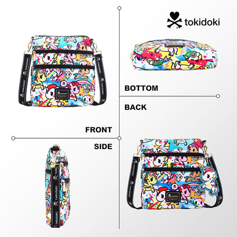 Tokidoki Crossbody Bag With Unicorno Keychain Series-Rainbow Unicorno