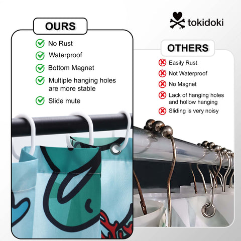 Tokidoki Waterproof Shower Curtain-B