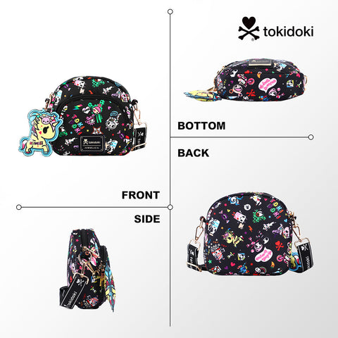 Tokidoki Small Phone Crossbody Bag with Unicorno Keychain Series-Denim Daze