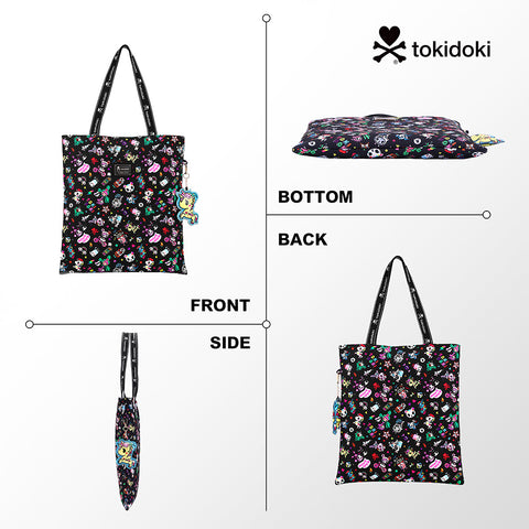 Tokidoki Large Canvas Bag with Unicorno Keychain  Series-Denim Daze