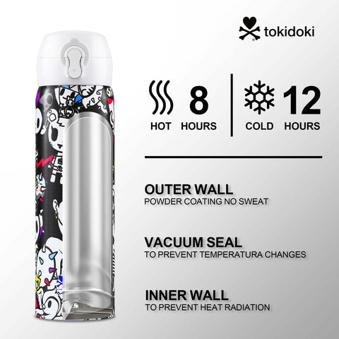 Tokidoki 17oz Insulated Water Bottle Stainless Steel -F
