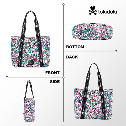 Tokidoki Foldable Tote Bag With Keychain Series-Kawaii Pastel
