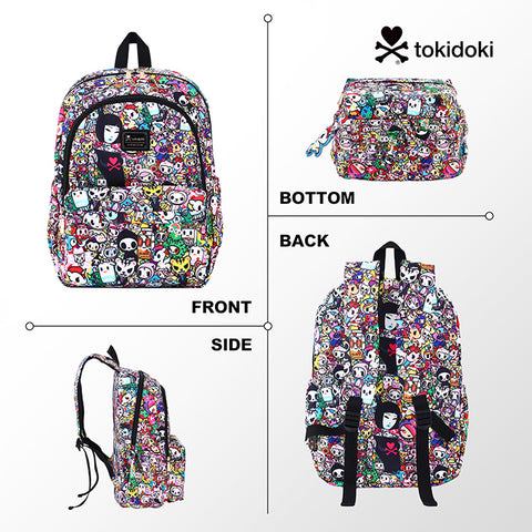 Tokidoki Backpack with Unicorno Keychain Series-Tokidoki Signature