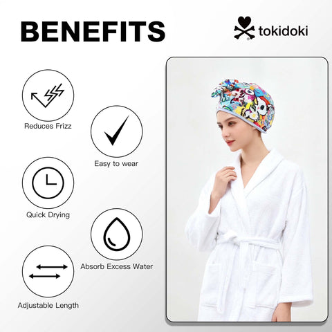 Tokidoki Microfiber Hair Towel-C