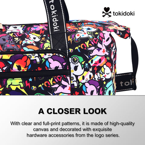 Tokidoki Travel Duffel Bag Can Extensible Series-Colorful Unicorno