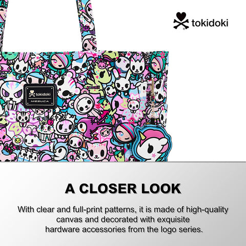 Tokidoki Canvas Bag with Unicorno Keychain  Series-Kawaii Pastel