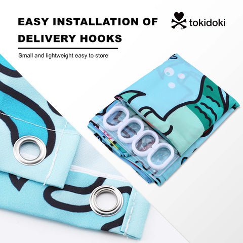 Tokidoki Waterproof Shower Curtain-B