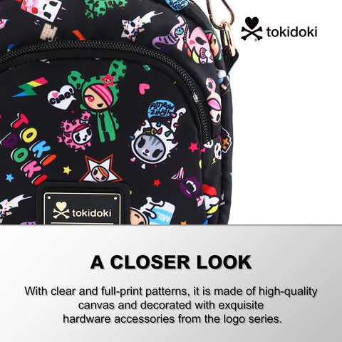 Tokidoki Small Phone Crossbody Bag with Unicorno Keychain Series-Denim Daze