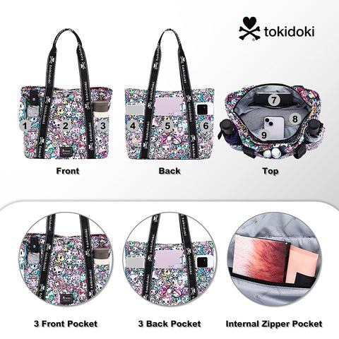 Tokidoki Foldable Tote Bag With Keychain Series-Kawaii Pastel