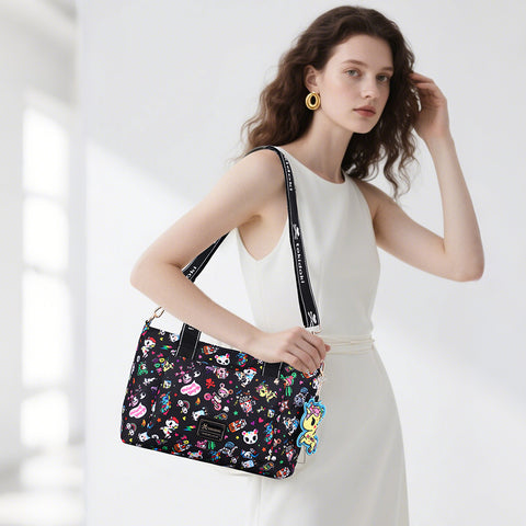 Tokidoki Large Tote Bag with Keychain Series-Denim Daze