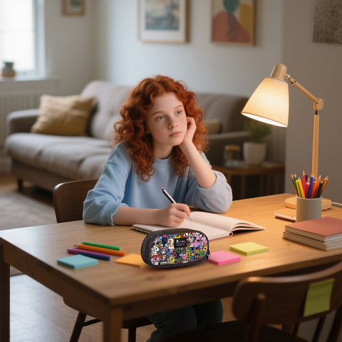 Tokidoki Backpack Set with Lunch Bag Pencil Case Series-Midnight Metropolis