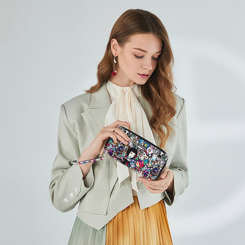 Tokidoki PU Wallet Card Holder with Wristlet Series-Tokidoki Signature