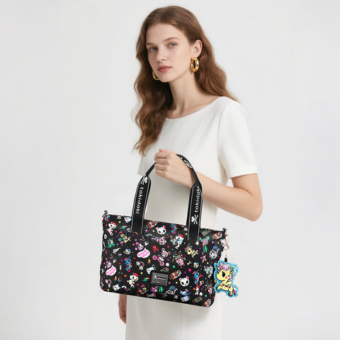 Tokidoki Large Tote Bag with Keychain Series-Denim Daze